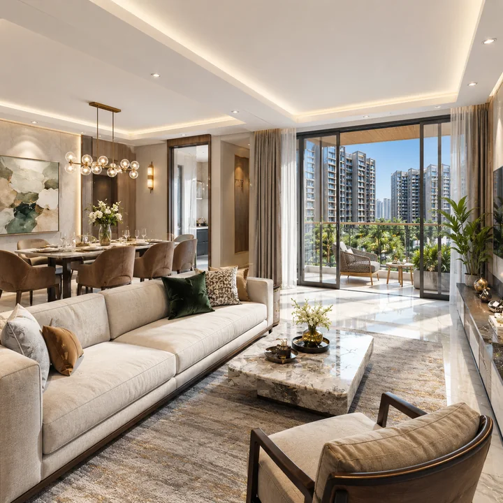 TVS Emerald RR Nagar interior living space