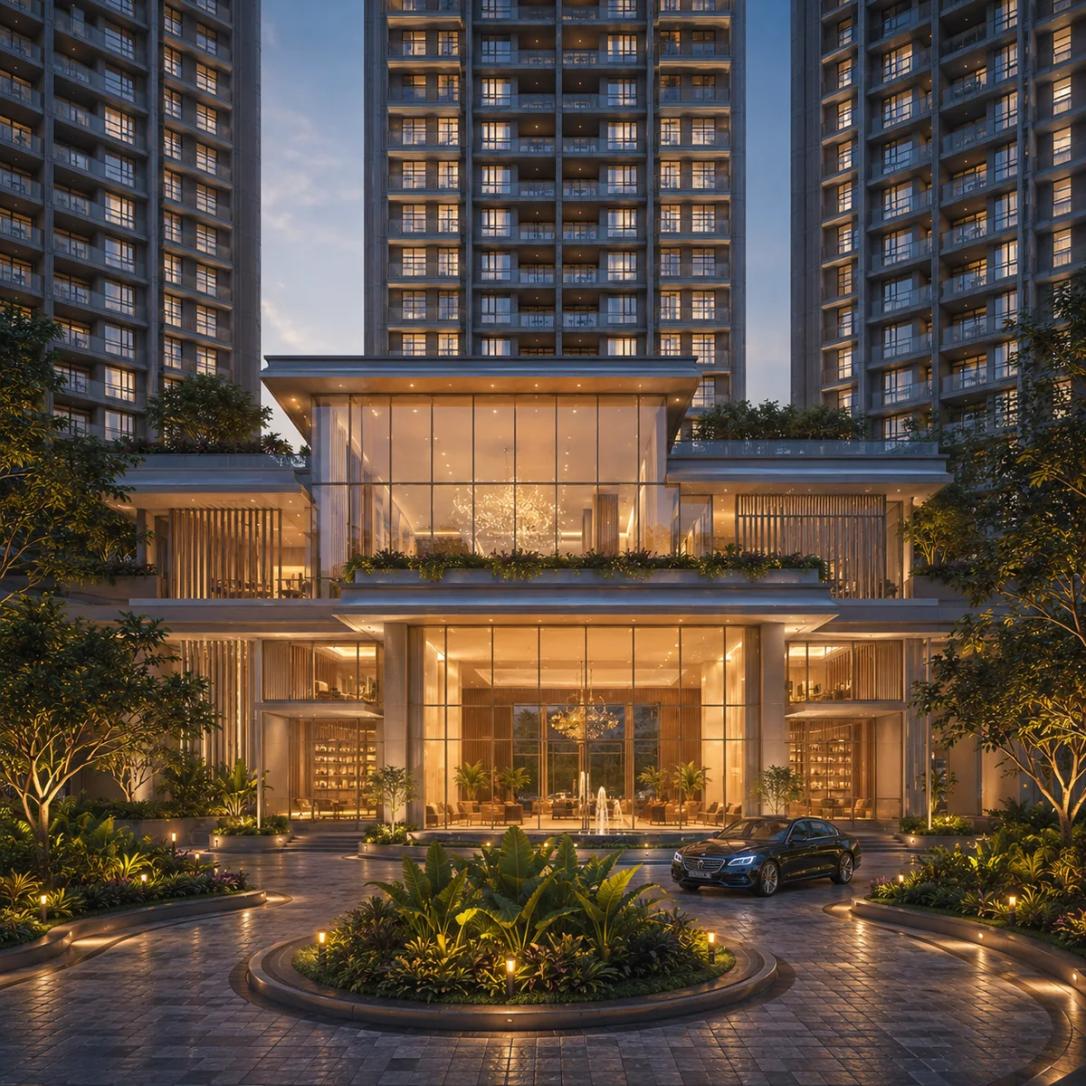 TVS Emerald RR Nagar arrival lobby and entrance