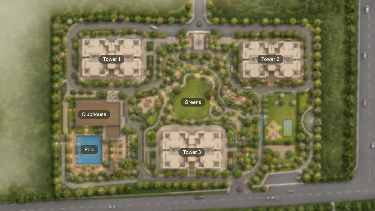 TVS Emerald RR Nagar master plan site layout
